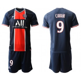 Fußballtrikots Paris Saint-Germain Edinson Cavani 9 Kinder 2020-2021 Kurzarm Heimtrikotsatz kaufen